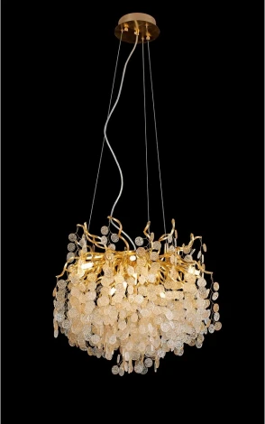 Подвесная люстра Aployt Aurora APL.845.03.10 (220V, хрусталь, на тросе, ветки)