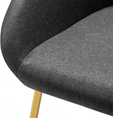 Кресло Kent темно-серый/Линк золото R-Home арт.410119134h_ТмСер_золото_линк