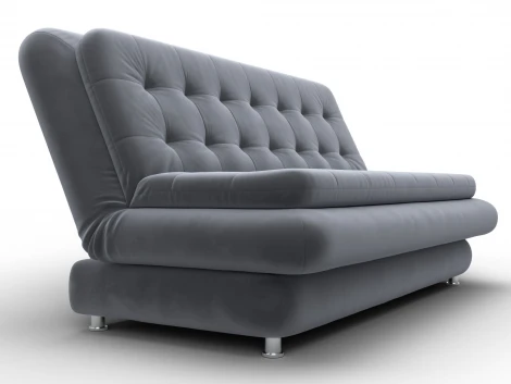 Диван-книжка Лига-123 (Металл,ЛДСП,Брус,Доска,Велюр/Серый) Лига Диванов 137618