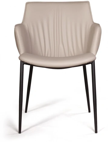 Стул с подлокотниками Top Concept Sofia, экокожа soft-touch, серый