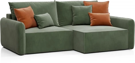 ПОРТЛЕНД Диван угловой зеленый D1 furniture арт.AAA41670003