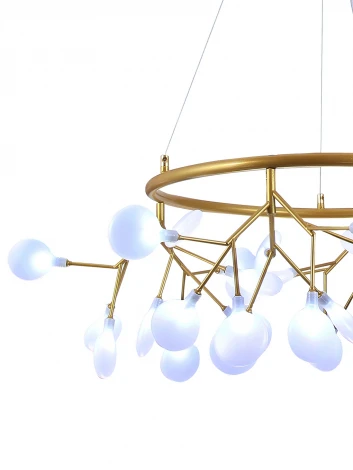 Подвесная люстра Natali Kovaltseva Grace 75125/12С GOLD SATIN