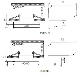 Встраиваемый точечный светильник Kanlux SOREN 24413 (220V)