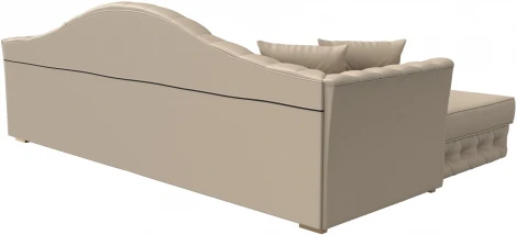 Диван угловой Артис левый угол (Бежевый/Экокожа) Лига Диванов арт.121630L