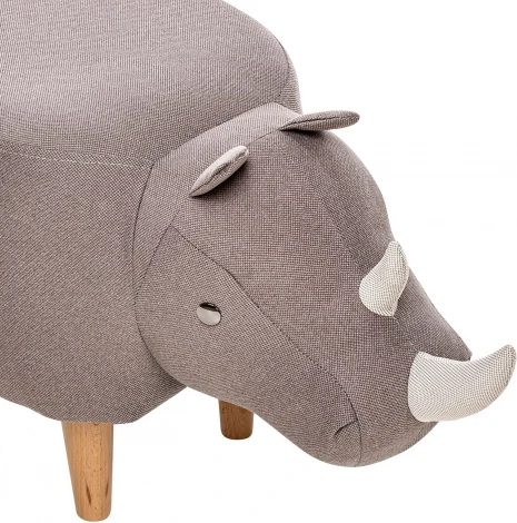 Пуф Leset Rhino COMBI (Фанера,Массив дерева,Рогожка) арт.2500000098444