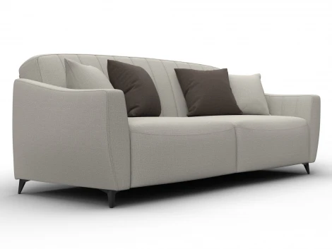 Диван-книжка Лига-095 НПБ (ДВП,ДСП,ЛДСП,Брус,Фанера,ЛДВП/Металл/Рогожка/Бежевый) Лига Диванов 132562