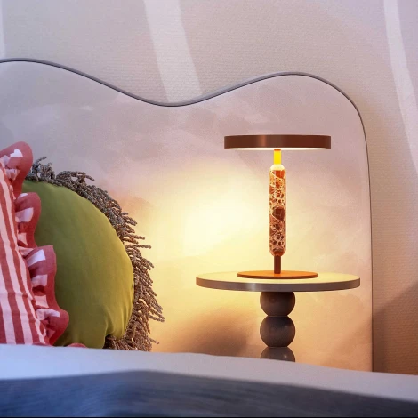 Настольная лампа SP-ALYSS-TAB-R22.5х30-5W Warm3200-MIX (RD-BRG, 110 deg, 230V) (Arlight, IP20, Мрамор) 061709