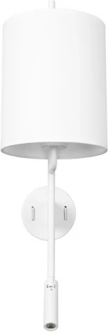 Бра для чтения Loft It Ritz 10253W/B White (220V, выключатель, круглые)
