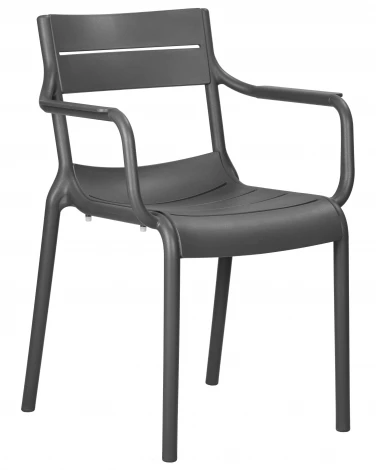 Набор 4 шт стул обеденный DOBRIN TIM ARM (темно-серый (GR-04))