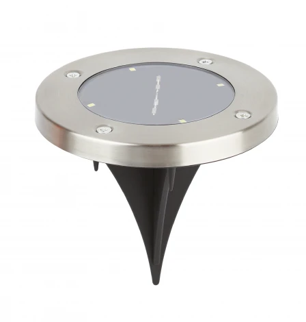 Грунтовый светильник на солнечной батарее Эра ERAST040-08 (LED, круглые)
