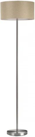 Торшер Lumion Nikki 8250/2F никель/бежевый, металл/текстиль Е27 2*60W 220V (выключатель, круглые)