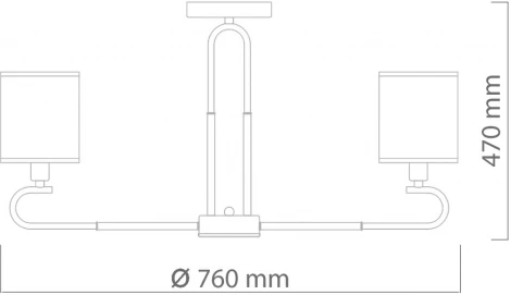 Потолочная люстра DeMarkt Конрад 667012208