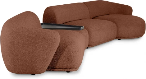 Диван Fabro ОГОГО (арт.853515), (Ткань,Букле/Терракотовый)