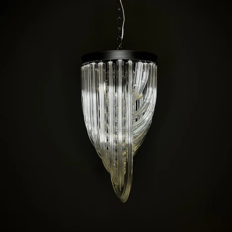 Подвесная люстра Chandelier Murano Clear ImperiumLoft 40,2128 (123372-22) (220V, на цепи)