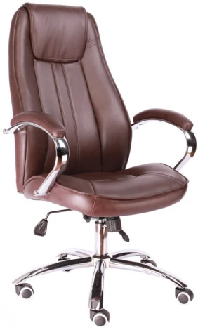 Компьютерное кресло для руководителя Long TM экокожа коричневый