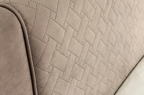 Кровать с основанием Хлоя 120х200 см Mebelson (ДСП,Ткань/Латте) арт.ZO.KM1.2-24.2763