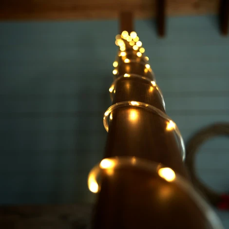 Светодиодная гирлянда линейная Мини Дюралайт 2700К с контроллером 15м c питанием от сети 220V Feron CL587 51460