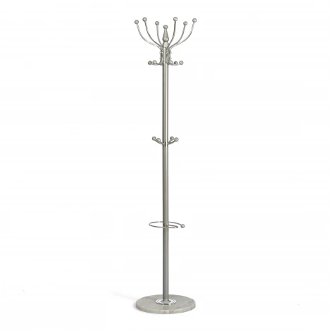 Вешалка Bara/Бара (мод. GH-8606) металл/хром/мрамор, белый/серый, 37х37х175см Tetchair 21440