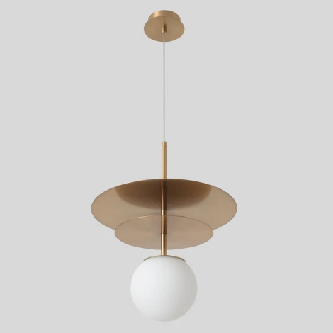 Подвесной светильник Crystal Lux UVA SP1.2 BRASS (220V, на проводе, шар)