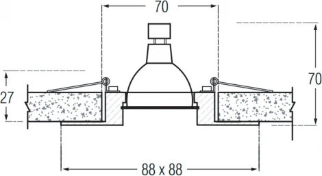 Встраиваемый точечный светильник Donolux SA1610 SA1610.01 (220V)