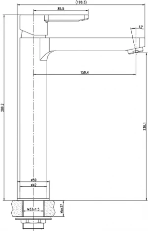 Смеситель Iddis Sena SENSB01i01 для раковины