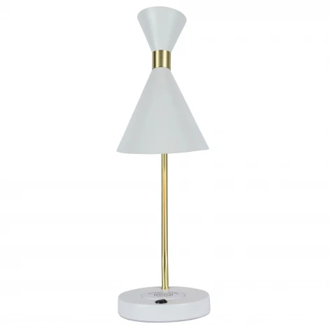 Настольная лампа с беспроводной зарядкой для телефона с выключателем IP21 Zortes Desklight ZRS.1066.05