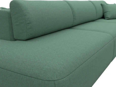 Диван прямой Лига-036 НПБ Модерн Лонг подлокотник справа Лига Диванов (Рогожка) арт.124212