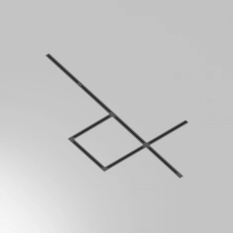 Шинопровод 2м Unity встраиваемый 220V черный (однофазный) Maytoni Technical TRX004-112B