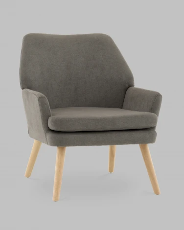 Кресло Харви серый деревянные ножки Stool Group арт.УТ000040118