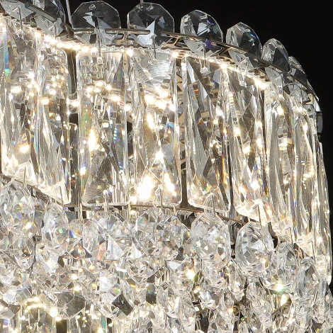 Подвесная люстра светодиодная хрустальная с регулировкой цветовой температуры Reluce 65500-0.4-500 MX CH