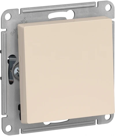 Переключатель встраиваемый перекрестный одноклавишный (бежевый) Systeme Electric AtlasDesign ATN000271