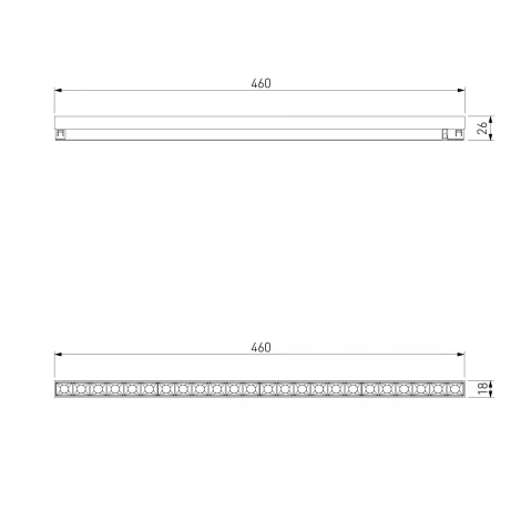 Трековый светильник магнитный светодиодный Elektrostandard Line Magnetic Brass Line 20W 4000K (латунь) 85529/01