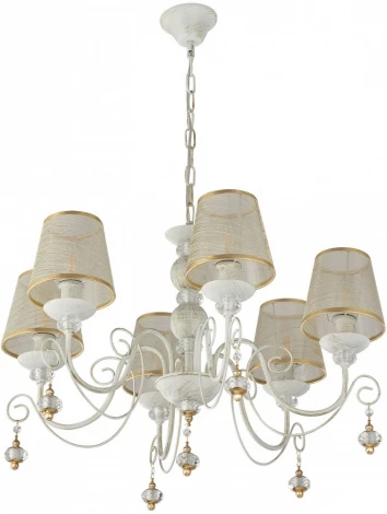 Подвесная люстра Arte Milano AM347620 347620/6 WT+G (220V, подвески, на цепи)