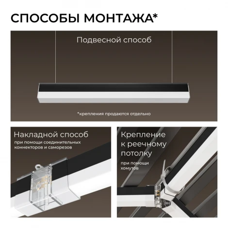 Линейный светильник светодиодный накладной 5Вт Apeyron 30-57