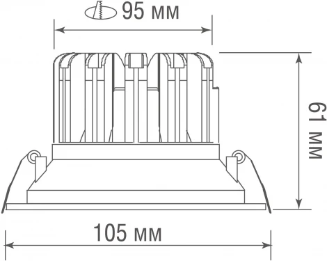 Встраиваемый светильник Donolux Marta DL18616R9W1W (LED, 220V, круглые)