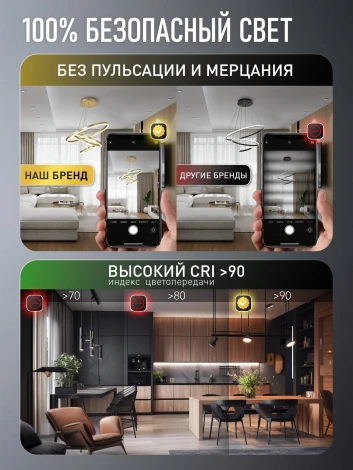 Подвесная люстра светодиодная Natali Kovaltseva Tempio INNOVATION STYLE 83182