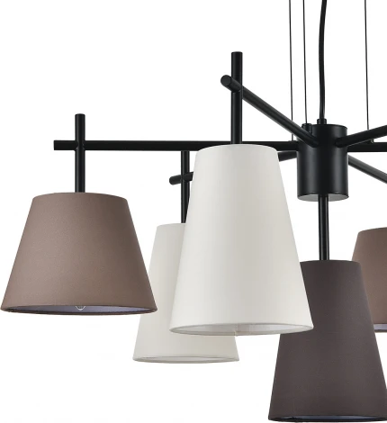 Подвесной светильник (13032/7P Black) Indigo Abbinare V000534 (220V, на тросе)