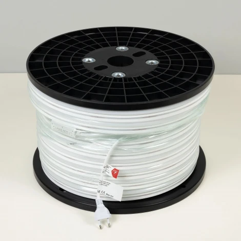Светодиодная лента герметичная WAVE-SIDE-A120-12x25mm 230V White6000 (12 W/m, IP67, 50m, wire x2) (Arlight, Грибовидная форма) 051935