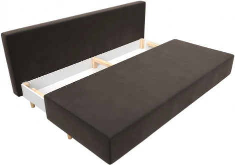 Диван прямой Лига-033 (Коричневый/Велюр) Лига Диванов арт.121092