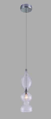 Подвесной светильник Crystal Lux Iris SP1 B TRANSPARENT (220V, на проводе, круглые)