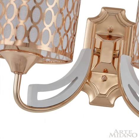 Бра Arte Milano Florentia-3387 303387/2W Wh/Gd (220V)