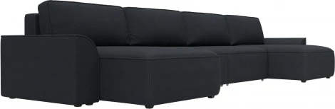 Диван п-образный Лига-048 НПБ лонг Лига Диванов (Замша) арт.128359