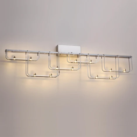 Настенный светильник Odeon Light Zaha 7059/12WL нерж/сталь хром IP20 LED 12W 1080Лм 3000K 220V