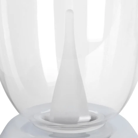 Настольная лампа диммируемая 10W 3000K прозрачный/хром Lightstar Uovo III 807904