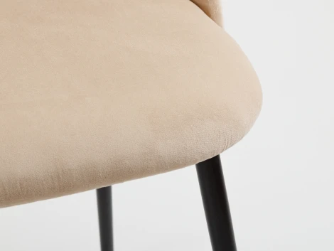 Стул MyFar Джозефина бежевый велюр MF1027-1
