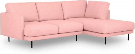 Диван Ricadi угловой ОГОГО (арт.727514), (Ткань,Рогожка/Розовый)