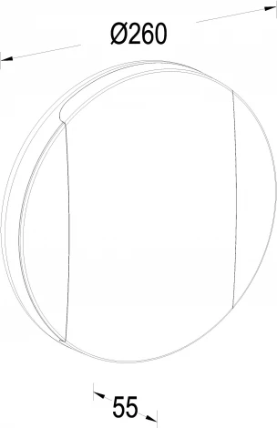 Потолочный светильник уличный светодиодный Oasis Light SIDNEY LED W3034 Gr (220V, круглые, IP54)