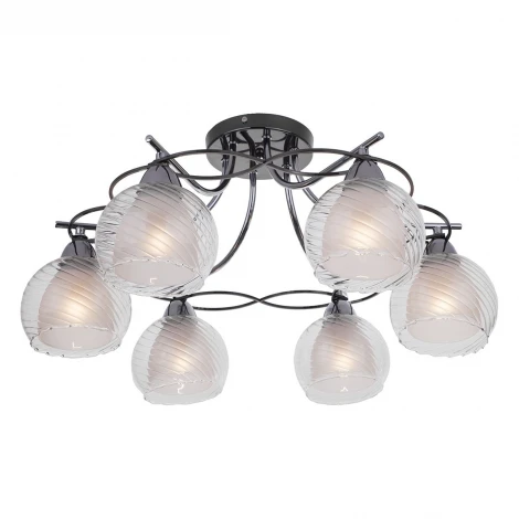 Потолочная люстра IDLamp Isabella 873/6PF-Darkchrome