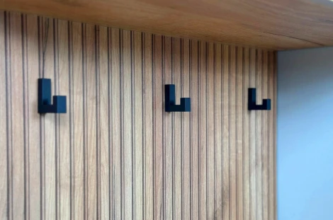 Вешалка 3 Бодрум Mebelson (ЛДСП/Дуб крафт золотой) арт.176764,2553