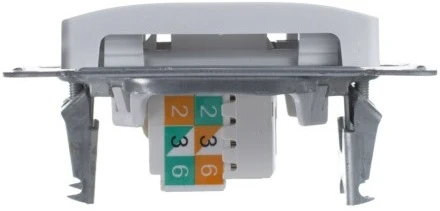 Розетка встраиваемая двойная Ethernet RJ-45 (белый) Systeme Electric GSL000185KK